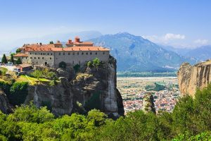 meteora rocks and kalambaka town