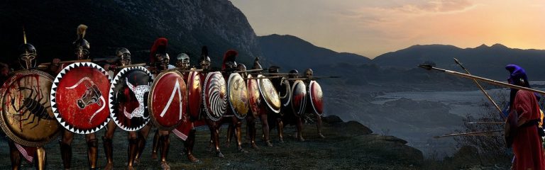 The legendary battle of Thermopylae at the Hot Gates 480 BC
