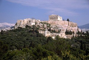 the acropolis in athens
