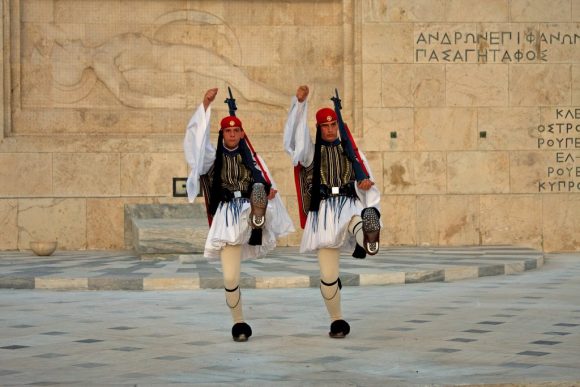 Change of the guards in Syntagma Square in Athens