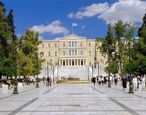 athens-parliament greek parliament in syntagma square