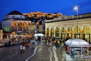 monastiraki flea market in athens