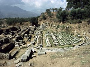 ancient theater in sparta