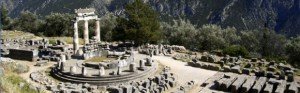 delphi-greece the archaeological site of delphi in greece