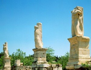 in the ancient agora in athens