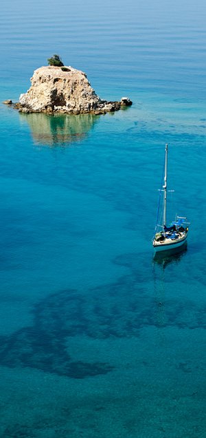 yacht in greece
