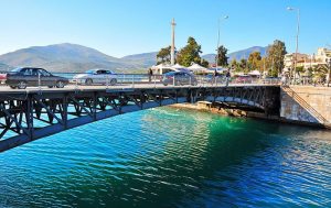 the old bridge of Evripos in Chalkis Evia