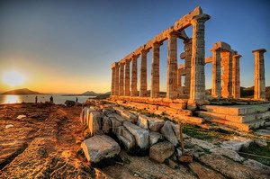 Poseidon's temple in cape Sounion