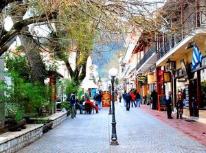 Kalavryta town, Greece