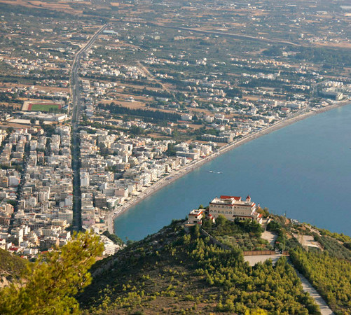 Corinth, Loutraki City From St. Patapios Monastery