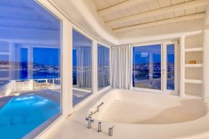 mykonos ambassador villa interior bathroom 2 athens tours greece