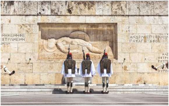 The Tomb of the Unknown Soldier in Athens