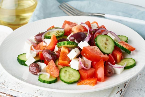 greek salad, horiatiki salad