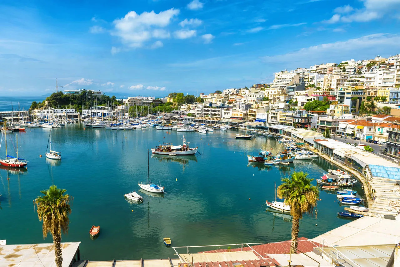 mikrolimano fishing port in athens