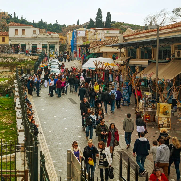 monastiraki flea market athens