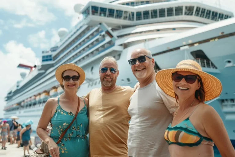 tourists port cruise ship