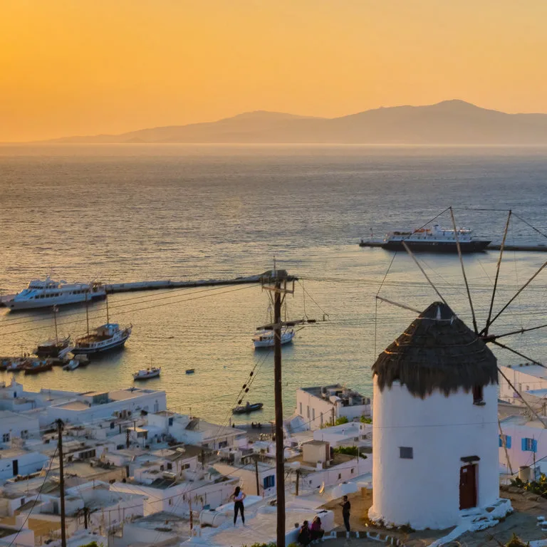 sunset mykonos