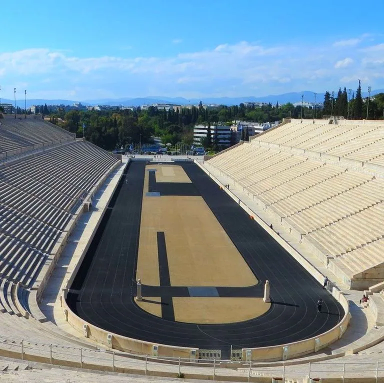 The Panathenaic Kalimarmaro Stadium In Athens