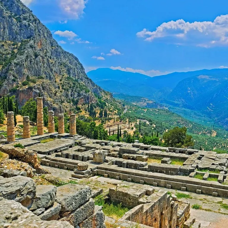 The Temple Of Apollo Delphi