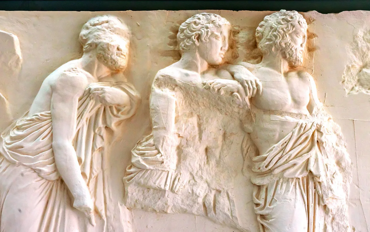 sculpture from parthenon, now in the acropolis museum