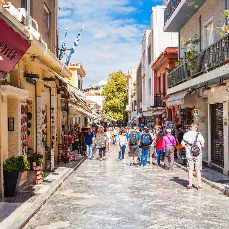 shopping in plaka, athens