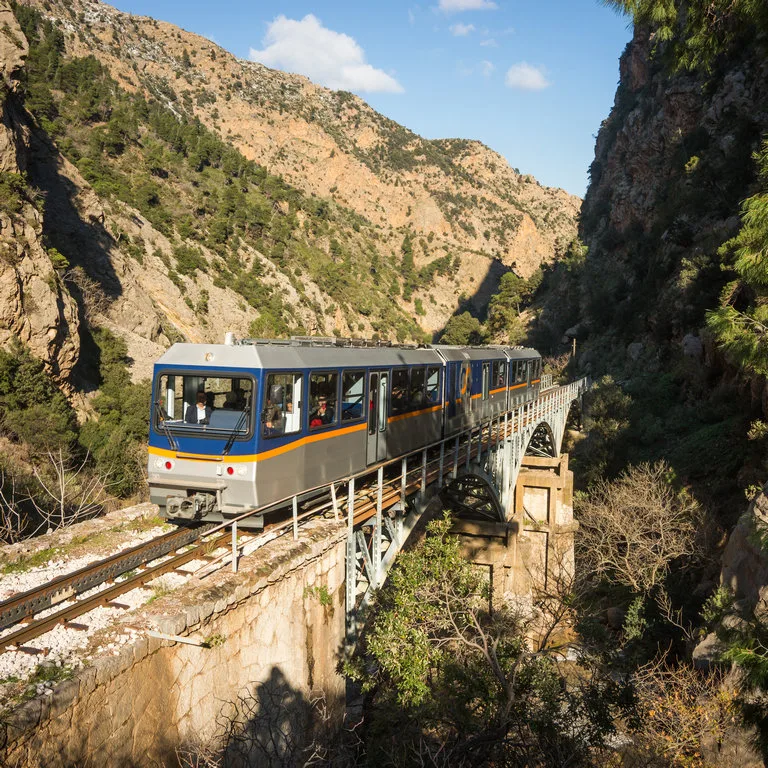 Day Trip with Kalavryta, Train & Cave Of Lakes 6 odontotos rack railway in peloponnese greece