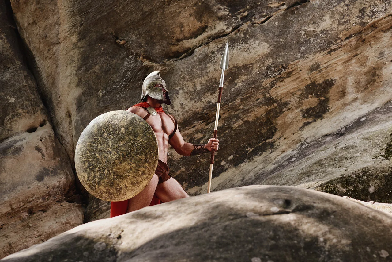 spartan warrior at thermopylae