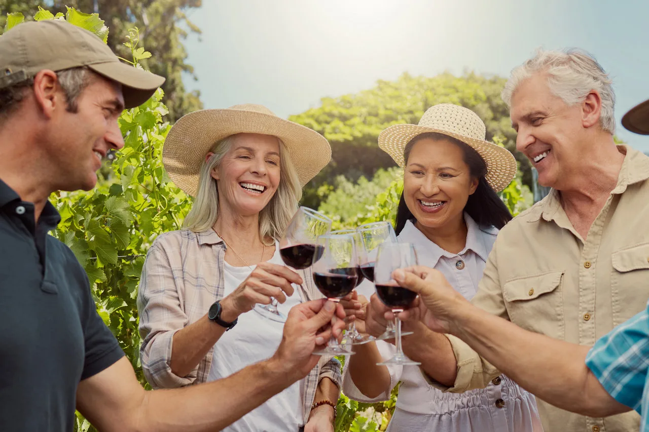 enjoying a private wine tour in greece