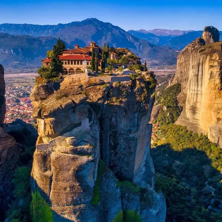 The 6 Byzantine Meteora Monasteries between land wind & sky 5 Holy Trinity Monastery, Meteora