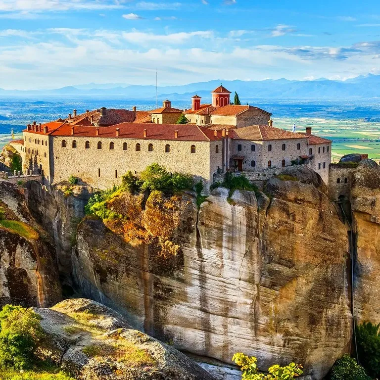 The 6 Byzantine Meteora Monasteries between land wind & sky 3 Meteora Agios Stefanos Monastery
