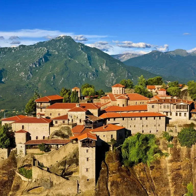 The 6 Byzantine Meteora Monasteries between land wind & sky 2 Meteora Monastery of the Great Meteoro