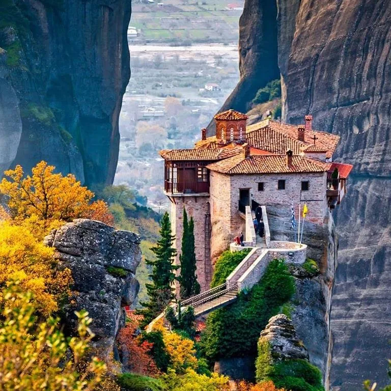The 6 Byzantine Meteora Monasteries between land wind & sky 6 Monastery of Rousanou, Meteora