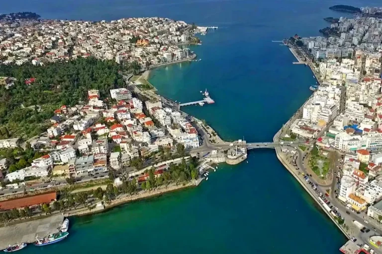 Chalcis Bridge in Evia Island