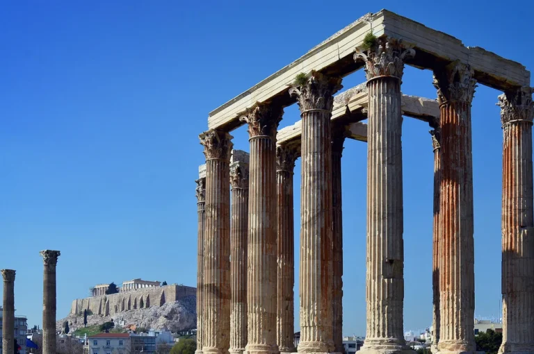 The Temple of Zeus and the Acropolis
