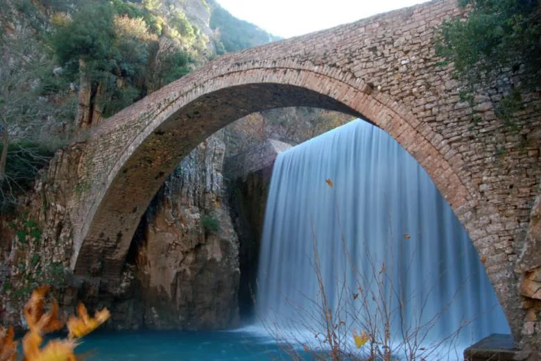 Christmas and New Year in Greece, at the Thrones of Meteora 8 Elati, Perouli, paleokaria bridge