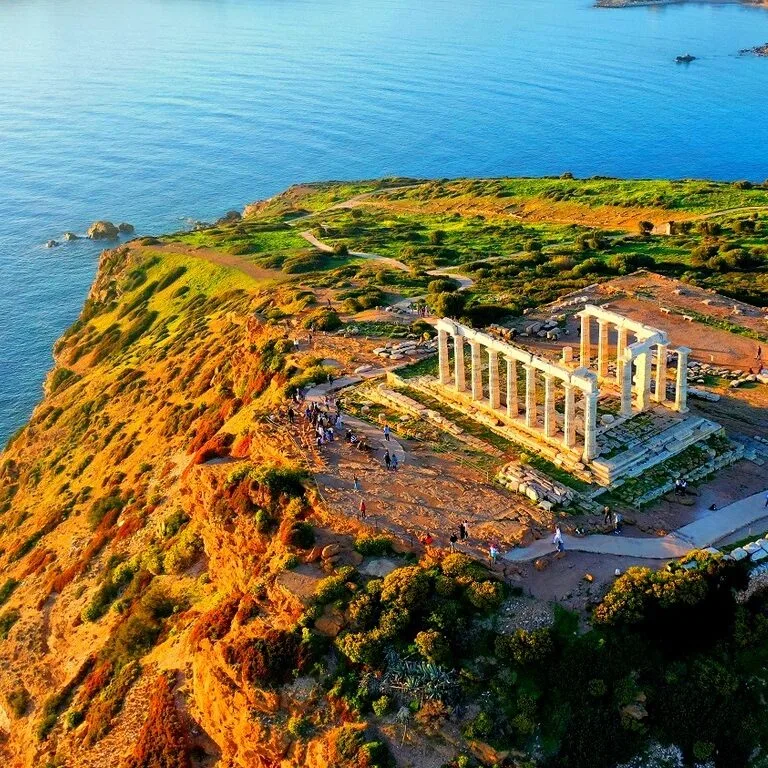 Cape Sounio the Temple of Poseidon, Athens Greece