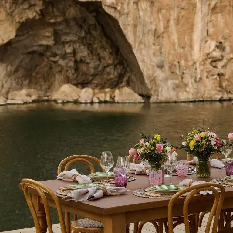 Dinning at Lake Vouliagmeni